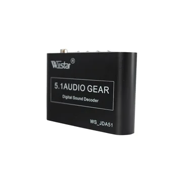 Wiistar 5.1 ch audio dekoderis SPDIF Koaksialinis RCA DTS, AC3 digital 5.1 stiprintuvo analoginis Keitiklis, PS3,DVD grotuvas, Xbox