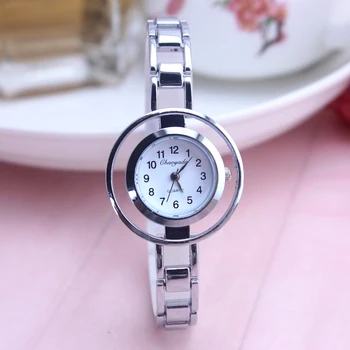 Originalus CYD Moterų Laikrodžiai Ultra Plonas Nerūdijančio Plieno, Kvarcas Laikrodžio Apyrankė Sidabrinė Riešo Žiūrėti Moterų Montre Femme Laikrodis Moteris
