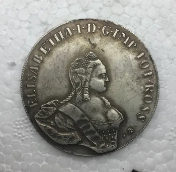 Rusija Elisabeth II ESTIJA Rublis 1757, Šiuolaikinio Medaille MONETOS KOPIJA