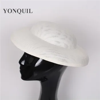 30cm turas didelių skrybėlės Fascinator bazės moterų plaukų aksesuarų imitacijos sinamay fascinator medžiagos vestuves galvos apdangalai