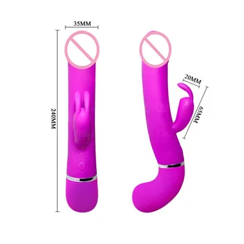 Trykšti Triušis G-taško Vibratorius, purškiamo Vandens Dildo Vandeniui Įkrovimo 12 Vibracijos Funkcija Klitorio Stimuliatorius moteris