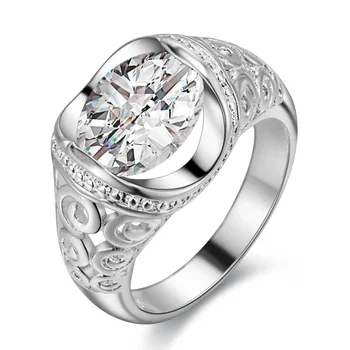0 Sidabro padengtą žiedas, sidabro bižuterijos žiedas Skirta Moterims ir Vyrams , /OEJNURTX WJWHYMEV