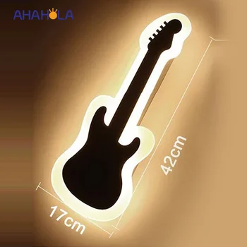 Gitaros formos modernios sienos sconce vonios veidrodis lemputė 16W AC 220V miegamasis led sienų apšvietimo patalpų apšvietimas
