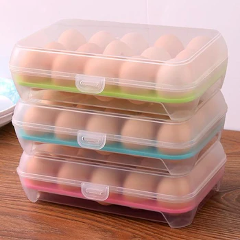 Virtuvės Kiaušinių Laikymo Dėžutė Organizatorius Šaldytuvo Laikymas Kiaušinių 15 Kiaušinių Organizatorius Lauko Nešiojamų Konteinerių Saugojimo Kiaušinių Orgainzers