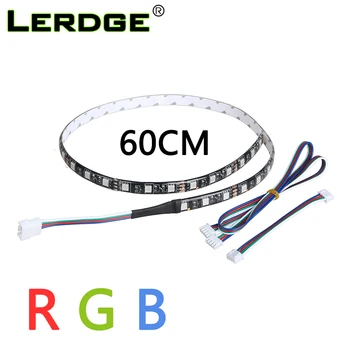 LERDGE 3D Spausdintuvu Priedai LED Šviesos RGB 5050 LED Juosta su Laido Lerdge Valdybos Dalių Dual Ekstruderiu Modulis RGB Kontrolės