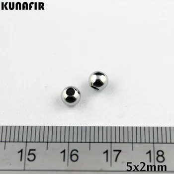 1,5 mm/2mm skyle 5mm sklandžiai nerūdijančio plieno granulės kamuolys papuošalai 