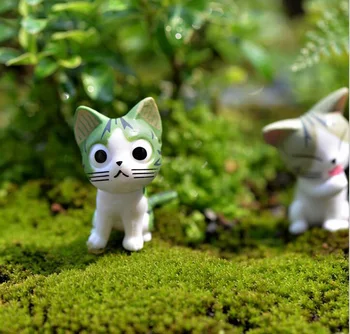 Mini katė miniatiūrinės figūrėlės, žaislų, animacinių filmų gyvūnų statula Modeliai Bonsai Sodas Mažas Ornamentas Kraštovaizdžio Namai ir Sodo Puošmena