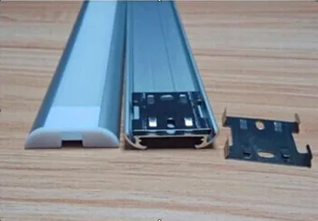 YANGMIN Nemokamas Pristatymas aukštos kokybės Aliuminio led juostelės profilis LED Šviesos Juostelės Patalpų Apšvietimas 2.5 m/vnt 30pcs/daug