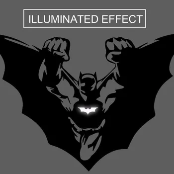 Švytintys LED Plaukioja Betmenas Nešiojamas Lipdukas, skirtas 