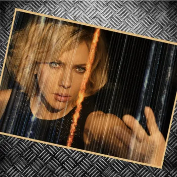 Derliaus Liucija Filmą Scarlett Johansson Morgan Freeman Kraftpopieris Plakatas Baras, Kavinė Kambarį Valgomasis Sienos Dekoratyvinis
