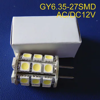 Aukštos kokybės AC/DC12V GY6.35, led lemputes,G6.35 apšvietimas,GU6.35 žibintai,GY6 Kristalų led lemputė 12v G6 LED Lempos nemokamas pristatymas 2vnt/daug