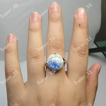 12pcs Abalone Mados Lydinio Korpuso moterys sidabro sidabrą, žiedus, Naujas Didmeninės Daug Papuošalų Žiedas LR100 Nemokamas Pristatymas