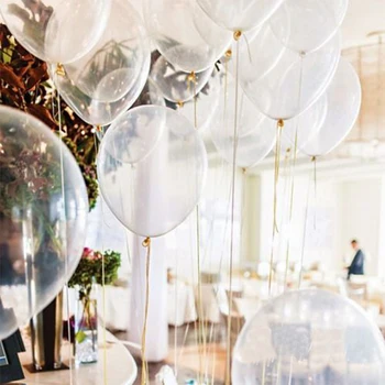 Aukštos kokybės! 100 VNT./daug 12 colių 2.8 g skaidraus latekso balionas gimtadienio balionas vestuves apdailos vaikams, oro Balionas