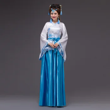 2017new Kinijos Senovės Kostiumas Suknelė Cosplay Kostiumų Kinijos Tradicinių Kostiumų Senovės Tang Dinastijos Hanfu Moterų Hanfu Suknelė