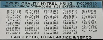 0,8 mm Watch Dalis Žiūrėti Kristalų sandarinimo Žiedo Tarpiklis Daug (98pcs)