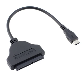 C tipo USB 3.1 USB-C Tipo C Vyrų į SATA 22 Pin 2.5