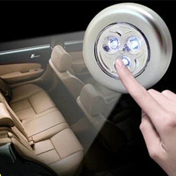 Didelio ryškumo touch šviesos nešiojamas mini 3-5 LED sieninis virtuvės spinta spinta automobilių avarinius žiburius naujovė apšvietimo lempos.