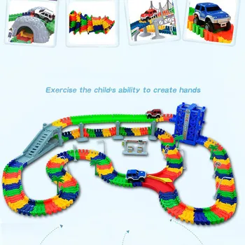 5.5 cm, geležinkelių, automobilių žaislą Magic lenktynių trasos automobilis 