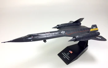 AMER parengti Edition 1/144 Jungtinių amerikos valstijų SR-71 Blackbird Scout modelis Lydinio kolekcijos modelis Atostogų dovanų