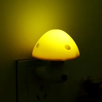 Šviesos kontrolės jutiklis grybų naktį lempos vaikai su ES plug judesio jutiklis LED nakties šviesos Patalpų lampara