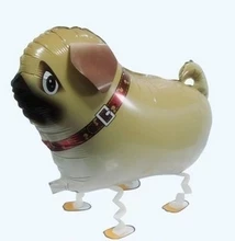 KARŠTA! 10vnt Buldogas Pug pėsčiomis balioną helio balionas šarpėjų šuo, žaislų, animacinių filmų balionas