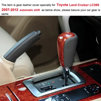 Yuji-Honkongas Automobilio Pavarų Apima Toyota Land Cruiser LC200 Automatinė Shift Antkakliai Ranka prisiūta natūralios Odos Apima