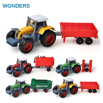 1:72 Plastikas ABS Ūkininkas Automobilio Modelį žaislas Grūdų Kombainus Ūkio Traktorius, Grūdų Krautuvai, Švietimo Modelio Automobilių Žaislai Vaikams, Vaikai