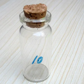 8 Vnt 10 ml Mažų Kamštienos Butelį skaidraus Stiklo Buteliukas, Norinčių Butelis E2shopping