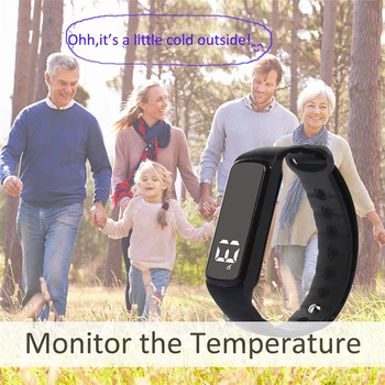 Uhoofit Smart Rankogaliai CD5 Vaikų Sporto Smartwatches Nešiojami Prietaisai Miego Stebėti Temperatūros Smart Apyrankę Passometer