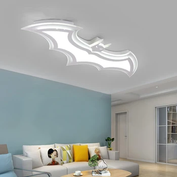 Betmenas led šviestuvais, vaikų kambario, miegamojo AC85 - 265V led šviestuvo akrilo moderniame kambaryje yra childroom