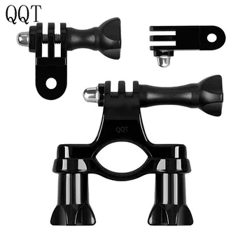 QQT už gopro hero 6 5 4 3+ 3 2 Trijų pakopų dviratis dviračio rankenos tvirtinimas ant rankenos tvirtinimo laikiklis Sporto fotoaparato priedai