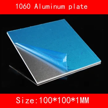 6061# Aliuminio plokštės 100*100*1mm (1.5,2 mm storio)