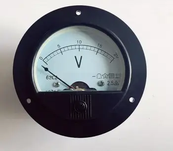 62C2 DC0-20V žymiklį tipas voltmeter voltmetras mechaninė antraštė