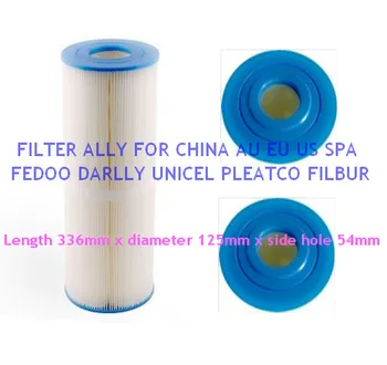 Unicel C-4950 Kasetinis filtras ir spa filtras Pleatco PRB501N Filbur PRB50-Į FC-2390 Darlly 40506 L:33.6cm Skersmuo: 12,5 cm