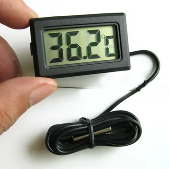 1 Gabalas LCD Skaitmeninis Indikatorius Termometras už Šaldytuvų, Automobilių Refrižeratorių Šaldytuvas Inkubatorius Žuvų Bako Temperatūros Matuoklis