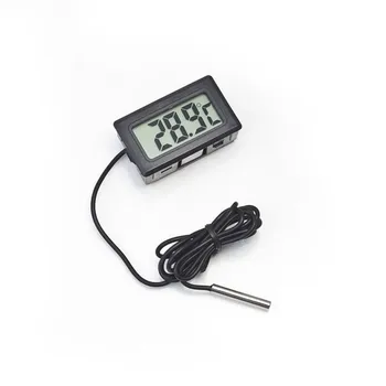 1 Gabalas LCD Skaitmeninis Indikatorius Termometras už Šaldytuvų, Automobilių Refrižeratorių Šaldytuvas Inkubatorius Žuvų Bako Temperatūros Matuoklis