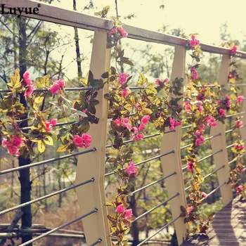 Luyue 7.38 ft Dirbtinio Šilko Rožė Gėlių Pintais Ivy Vynuogių Lapų Kabinti Girliandą Gėlių Plotai String Namų Vestuves Dekoras