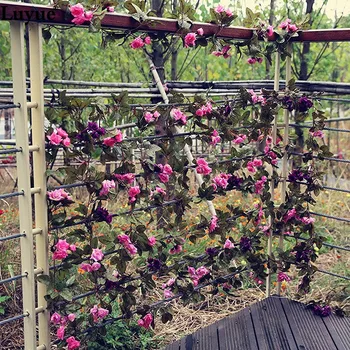 Luyue 7.38 ft Dirbtinio Šilko Rožė Gėlių Pintais Ivy Vynuogių Lapų Kabinti Girliandą Gėlių Plotai String Namų Vestuves Dekoras