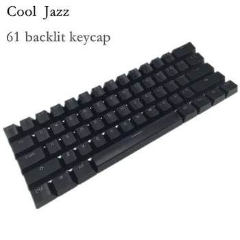 Cool Džiazo Apšvietimu Double shot 61/104 ABS Keycap Nustatyti OEM profilis keycaps mechaninių žaidimų klaviatūra