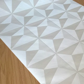 Šiuolaikinės Paprasta 3D Stereo Geometrinis Balti Tapetai Sienų Miegamojo Kambarį Lubų Namų Dekoro PVC, atsparus Vandeniui Sienos Popieriaus Ritinio