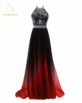 Bealegantom Apynasrio Gradientas Prom Dresses 2017 Su Ilgą Šifono Plius Dydis Ombre Vakare Šalies Chalatai Vestido Longo QA1231