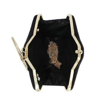 Žvaigždės formos metalinio žiedo, dirbtiniais kailiais mados ponios rankinėje sankabos krepšys grandinės piniginės moterų crossbody krepšys pečių maišą(C1623)