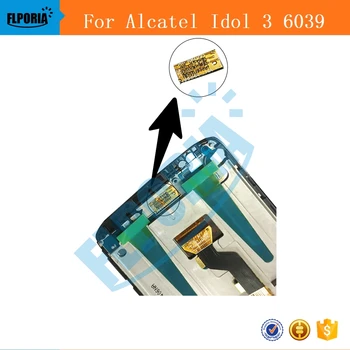 Originalus Naujas Alcatel Idol 3 6039 6039A 6039K 6039Y LCD Ekranas Su Jutikliniu Ekranu, skaitmeninis keitiklis komplektuojami Su Rėmo Pakeitimo
