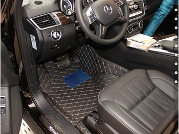 Geriausia kokybė! Specialių grindų kilimėliai Mercedes-Benz GL 350 450 X164 7 sėdimos vietos 2011-2006 vandeniui automobilių kilimėliai kilimai,Nemokamas pristatymas