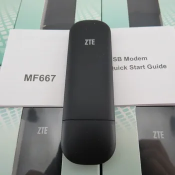 ZTE MF667 atrakinta USB Modemas 3G: WCDMA/HSPA+ 2100/1900/900/850MHz 21.6 Mbps
