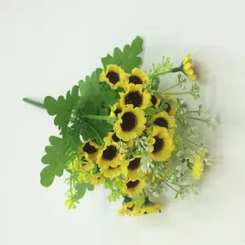 2017 Nekilnojamojo Puolė Dirbtinės Gėlės 1 Vnt Mažos Dirbtinės Plastikinės Augalų, Gėlių Dekoras Netikrą Lapai Modeliavimas Vazoninių Augalų Taro