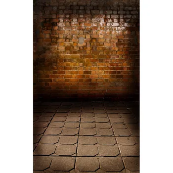 5X7FT Vinilo Fotografijos Fone plytų sienos ir medinės grindys Fotografijos Backdrops fotostudija F-3244