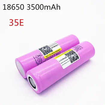2VNT liitokala 3500mAh 13A išleidimo INR18650 35E samsung INR18650-35E 18650 baterija Li-ion, 3,7 v įkraunama Baterija