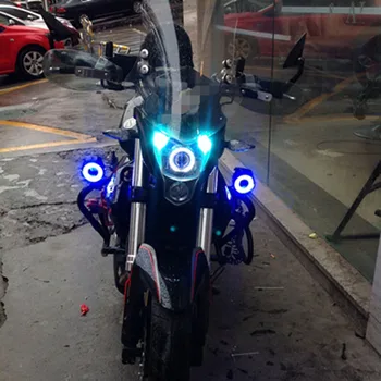 Huiermeimi 1PCS 125W 12V Motociklo priekinis žibintas 3000LM Viršutinės artimąsias Flash U7 LED Vandeniui Vairuotojo automobilio Rūko Vietoje Galvos Šviesos Lempos