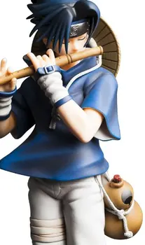Anime Naruto Shippuden Uchiha Sasuke Fleita Ver. PVC Veiksmų Skaičius, Statulėlės, Dervos Kolekcijos Modelis Žaislas, Lėlė Juguetes